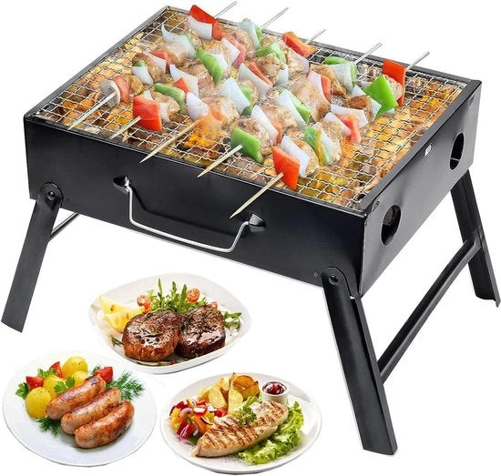 Griglia a carbone da campeggio portatile - Cucina all'aperto per campeggio, picnic e barbecue