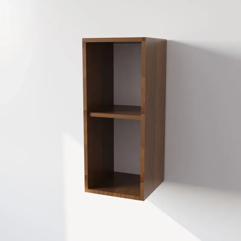 Pensile Cucina in Legno Nobilitato Noce Mobile Alto con 1 Anta, Pensile Componibile Moderno Made in Italy (H72XL30XP33cm)
