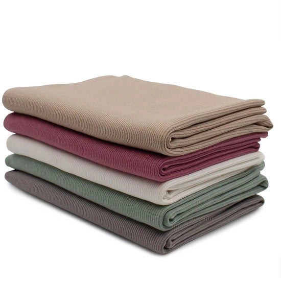 Set di 5 manici di tubo di stoffa 95% cotone, 5% elastan selezione jersey (RIB colorato 5, set da 5)