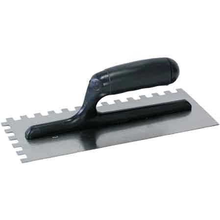 FRATTONE DENTATO C/MANICO IN ABS 28x12 cm - dentatura 10x10 mm - MADE IN ITALY