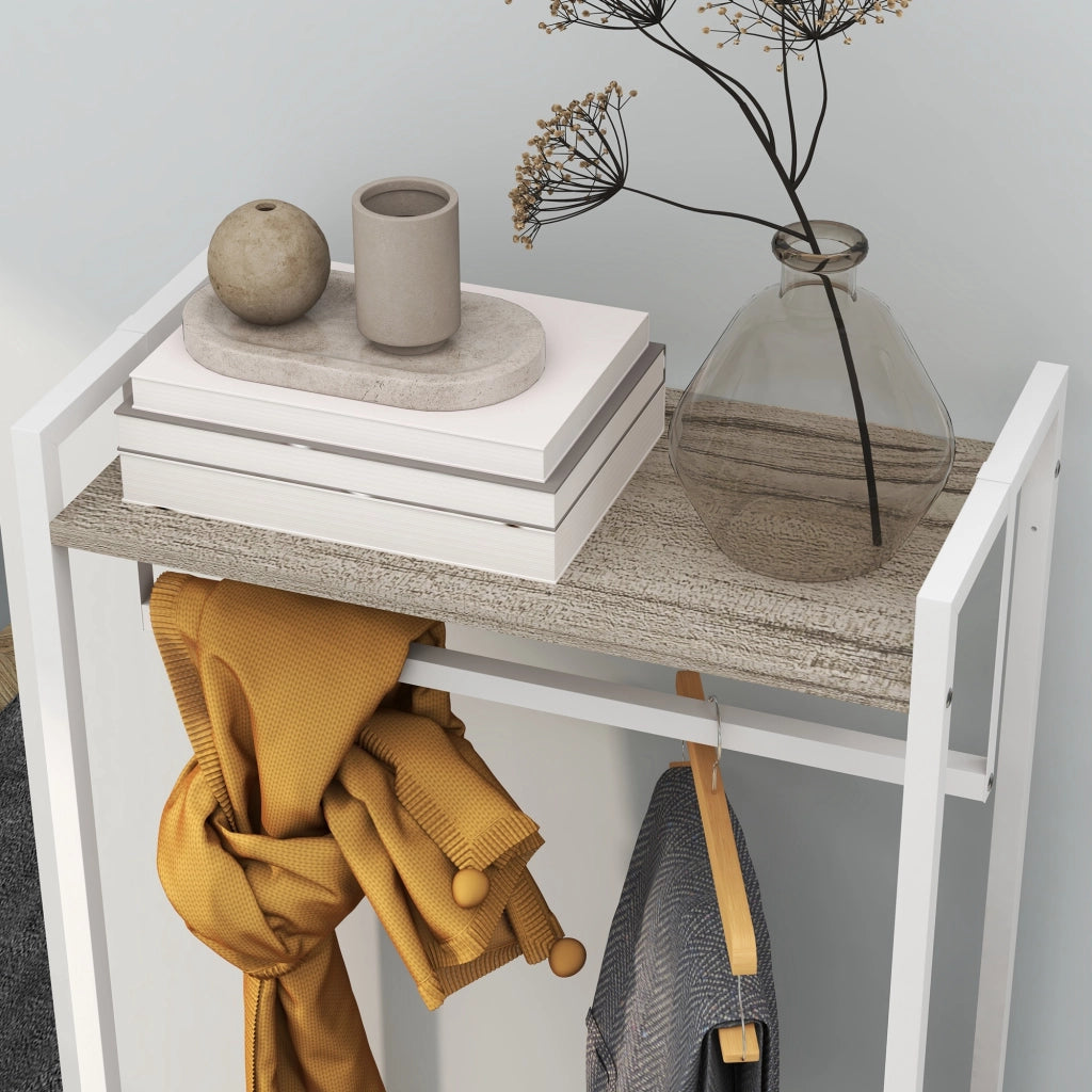 Appendiabiti con 3 cassetti e ripiano ¨C zephmum ¨C 58.5x30x178 cm Natural