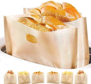 Tovagliette per toast riciclabili LFGB certificato lavabili sacchetti per toast, punti di pizza, snack, nuggets di pollo 12 pezzi con rivestimento Teflon