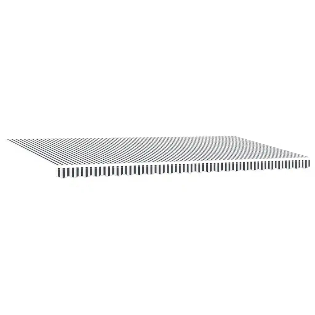 Tenda Sole Retrattile Automatica 600x300 cm Antracite e Bianco 3310242