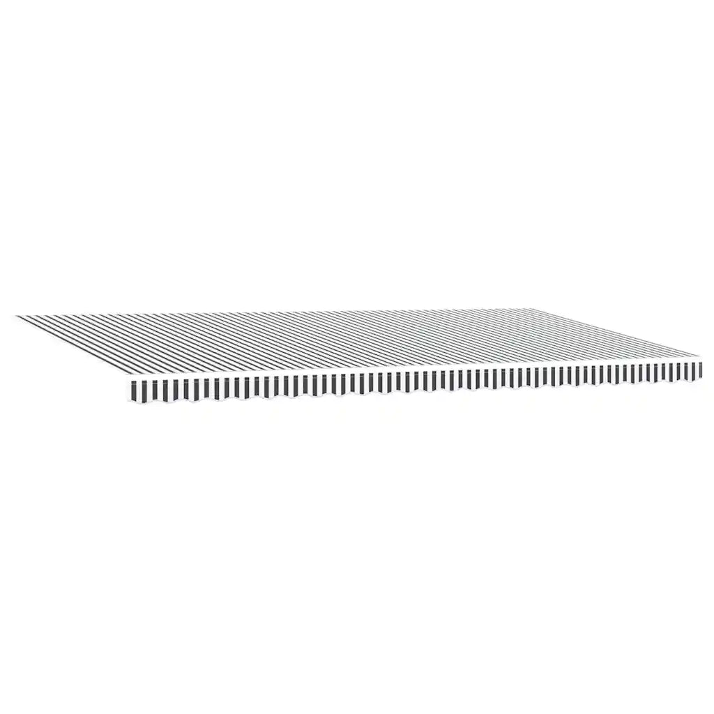 Tenda Sole Retrattile Automatica 600x300 cm Antracite e Bianco 3310242