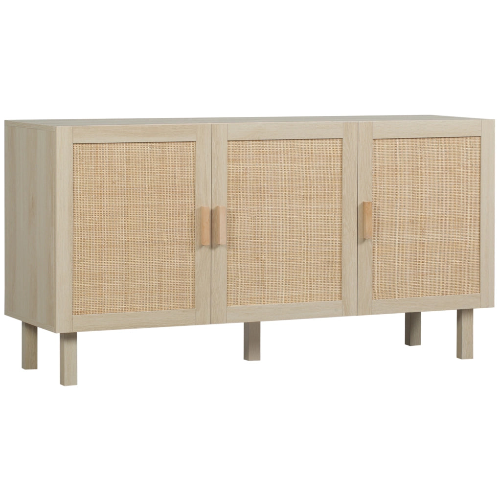 Armadio a 3 ante con ripiani regolabili ¨C Zephmum ¨C 136x41x70 cm
