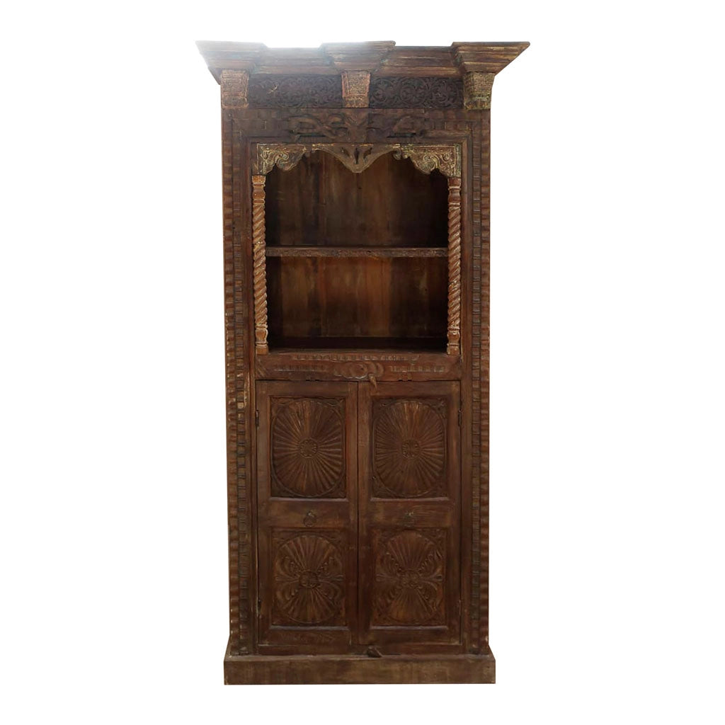 Scaffale in legno marrone 99x53x217h cm