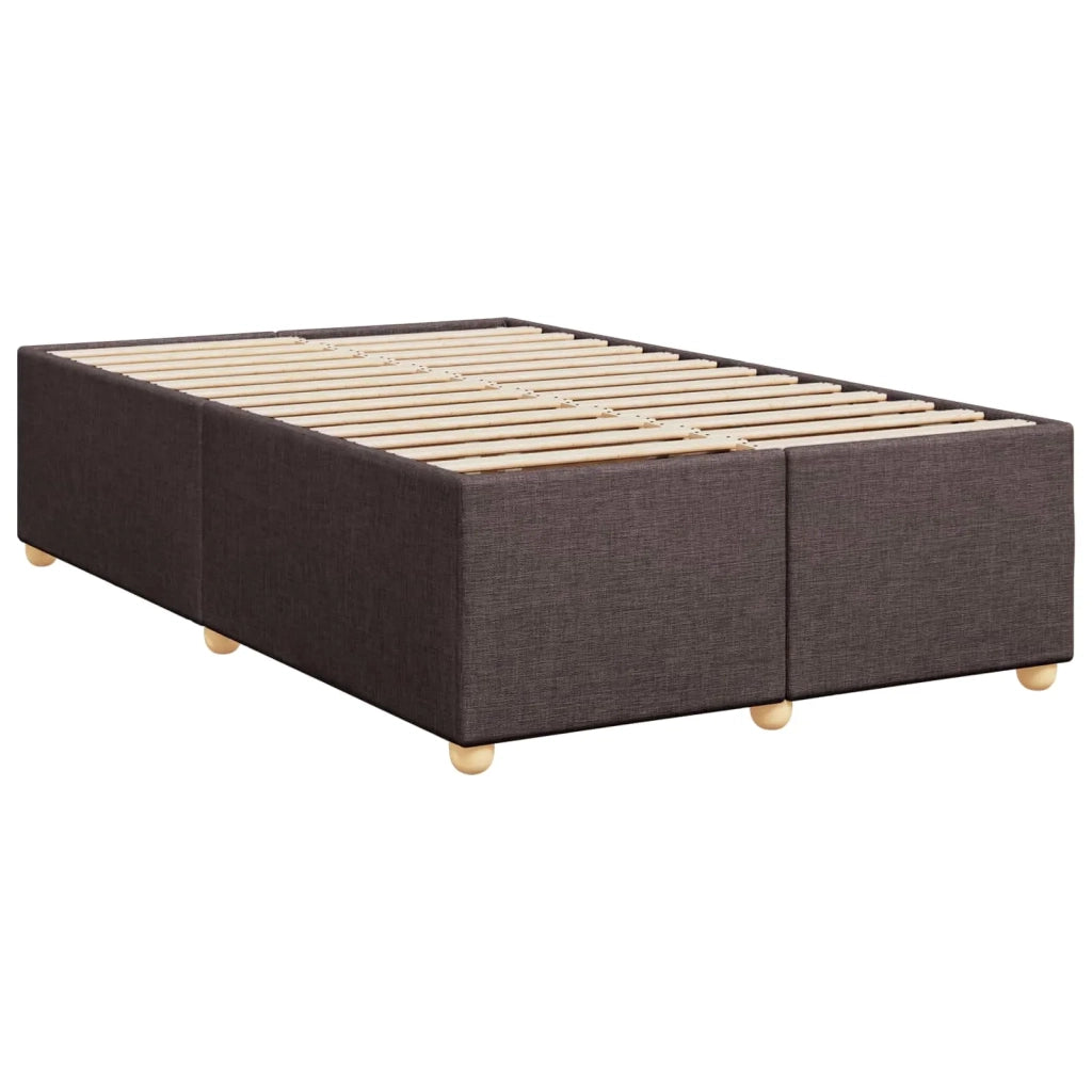 Letto box spring con materasso Marrone Scuro 120 x 200 cm 3453861