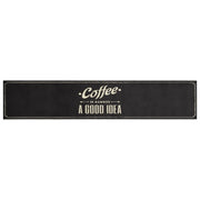Tappeto del soggiorno | Tappeto da Cucina Lavabile Testo Caff¨¨ 60x300 cm in Velluto