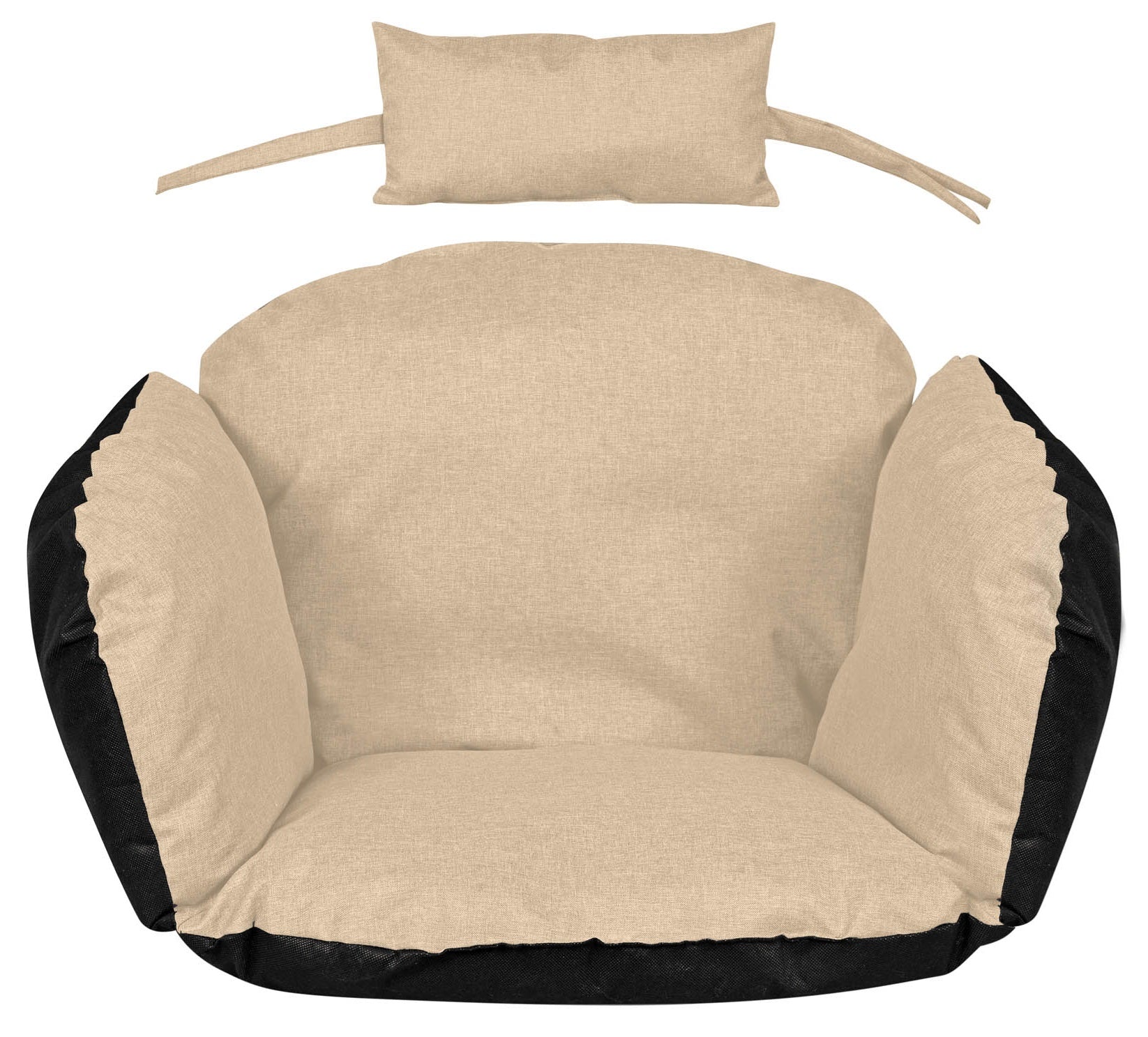 Cuscino da giardino AIO FACTORY 112x113 cm impermeabile beige per sedia sospesa