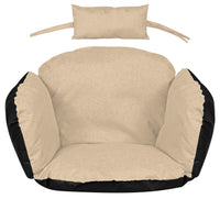 Cuscino da giardino AIO FACTORY 112x113 cm impermeabile beige per sedia sospesa