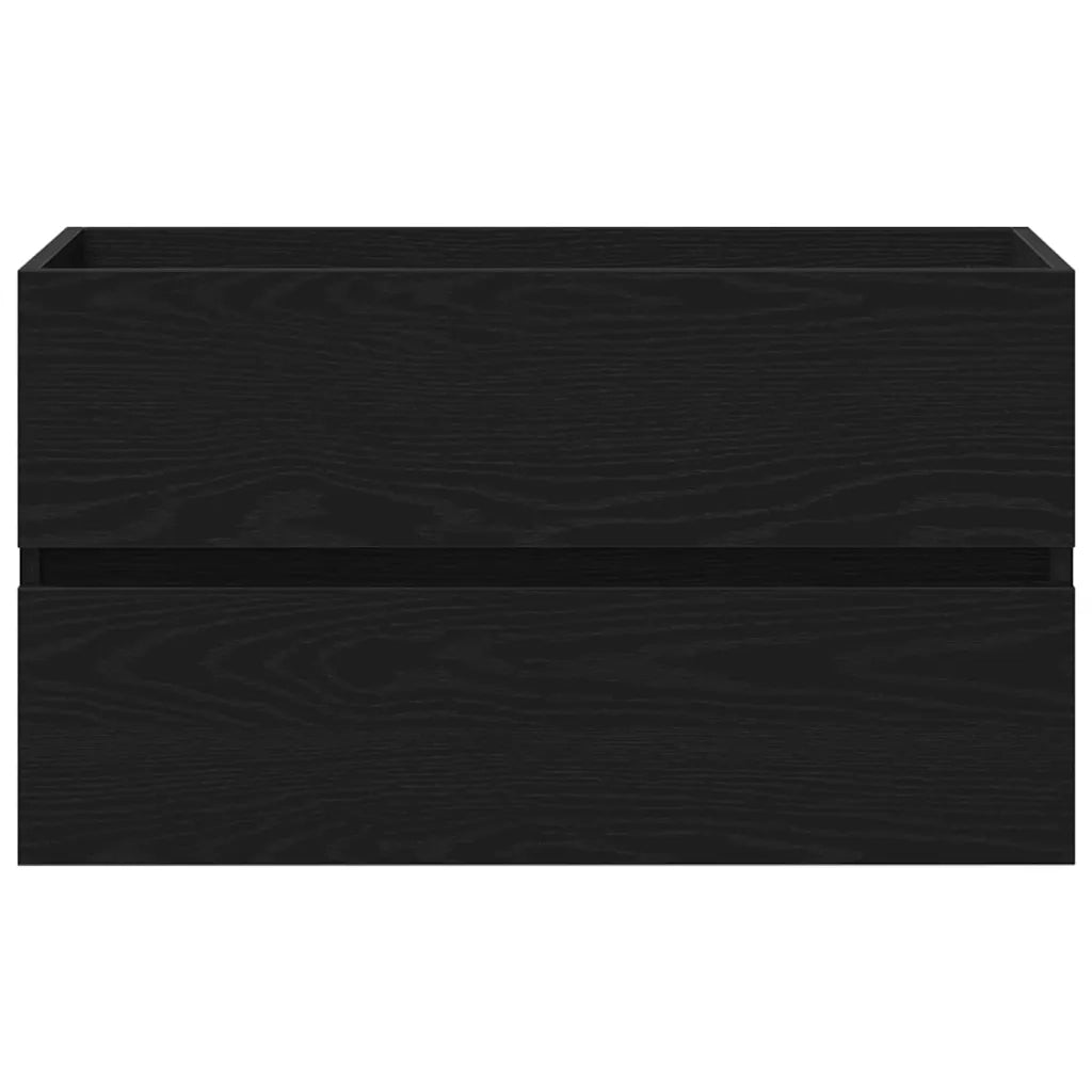 Armadio per Lavabo da Bagno Rovere Nero 80 x 39 x 62 cm 3333147