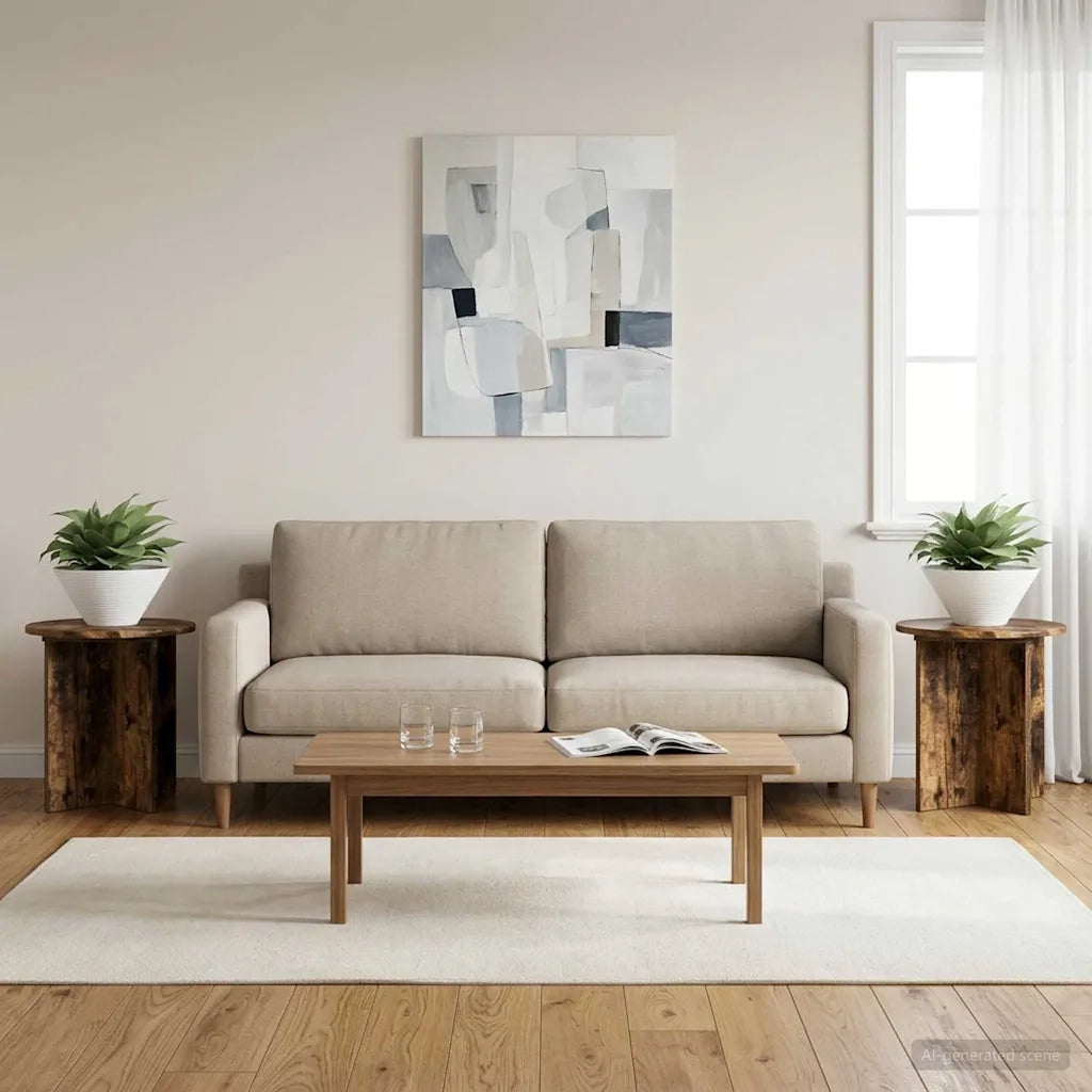 Supporto per piante 2 pz Rovere Fumo 40 x 40 x 40 cm 899731