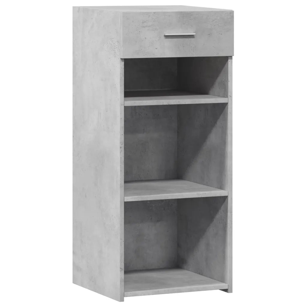 Credenza-Buffet-Armadio da cucina Grigio Cemento 40x42,5x93 cm in Legno Multistrato