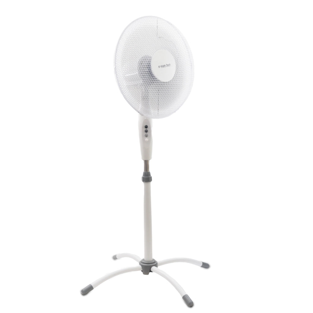 HIGH-TECH VENTILATORE A PIANTANA 3 VELOCITÀ 45 WATT COLORE BIANCO