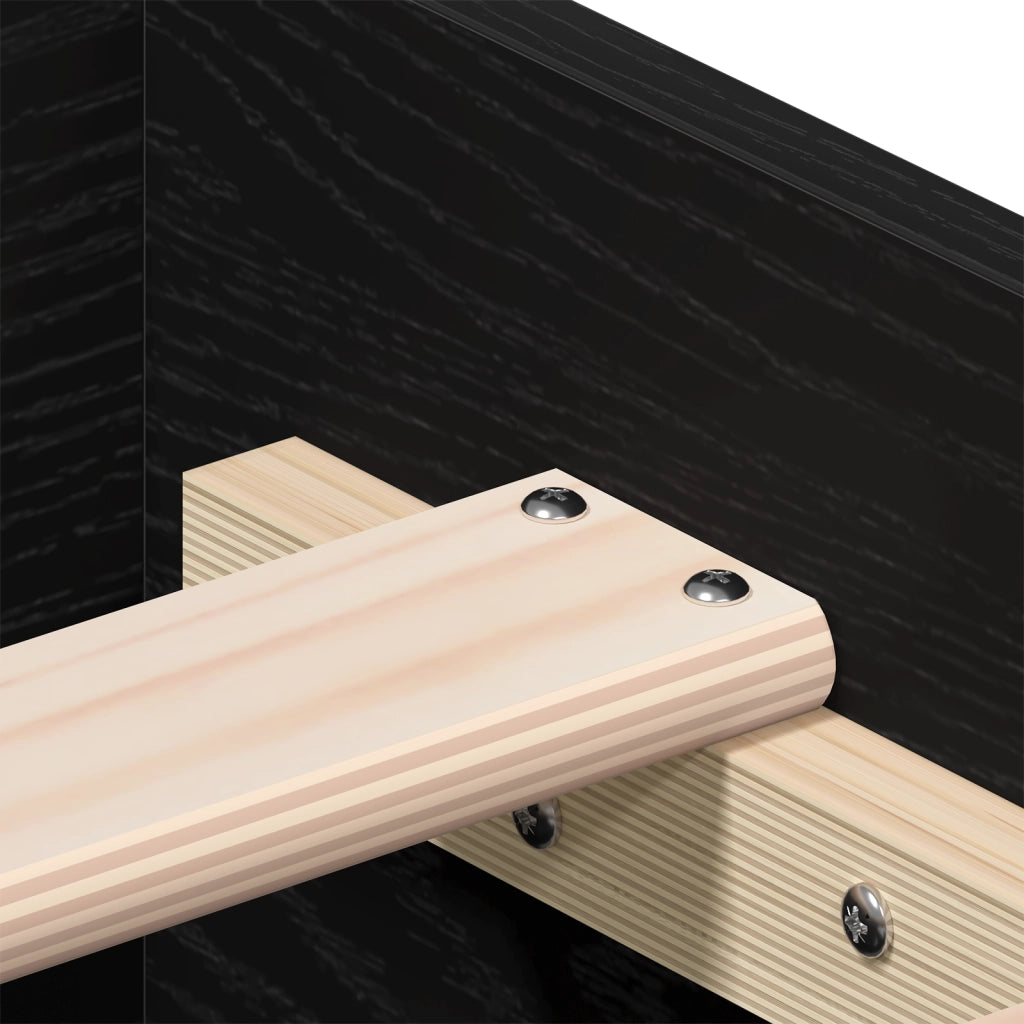 Struttura letto con cassetti Rovere nero Legno ingegnerizzato
