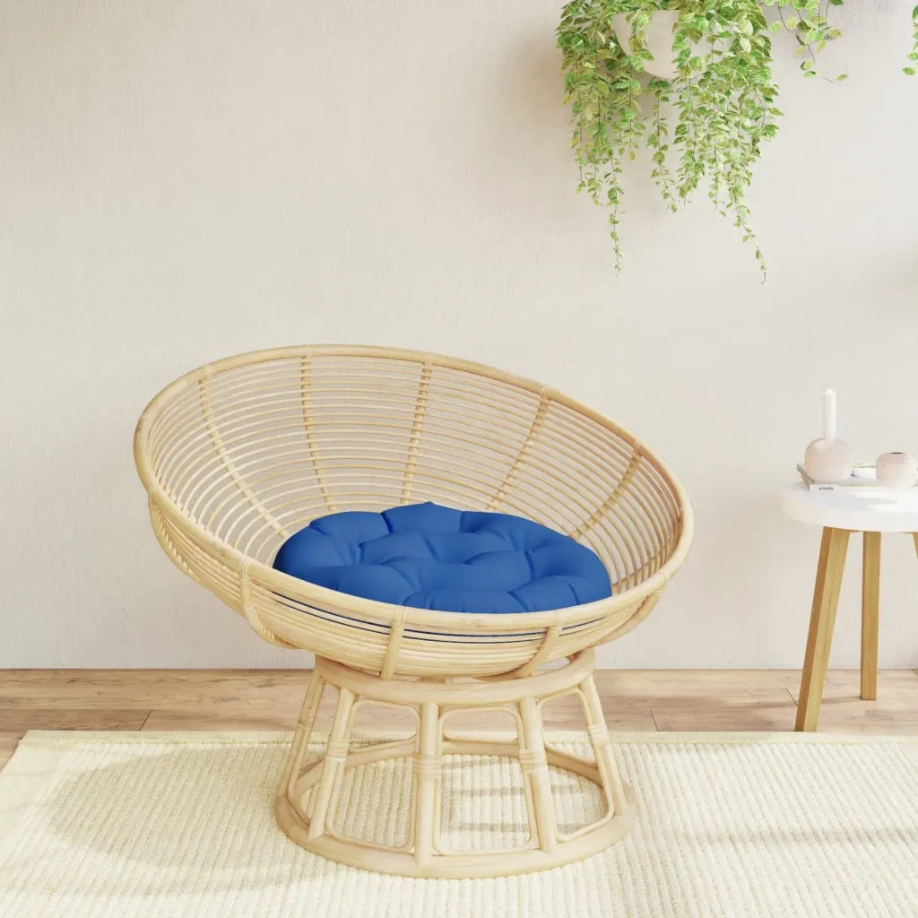 vidaXL Cuscino Rotondo Blu Reale Ø 60x11 cm in Tessuto Oxford