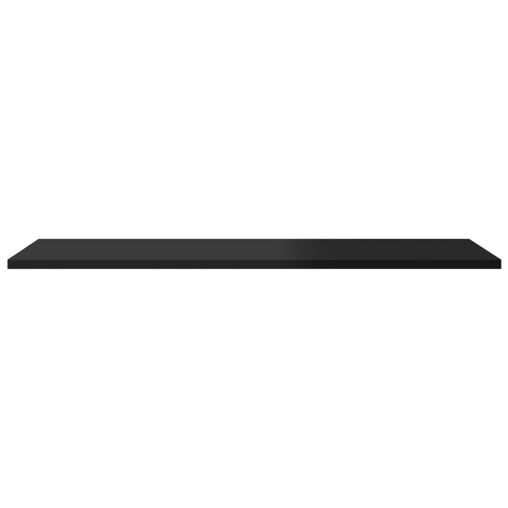 Ripiani per Libreria 8pz Nero Lucido 80x30x1,5cm Multistrato 805327