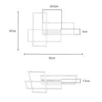 ZMH Lampada da soffitto LED geometrica moderna multifunzione anche parete