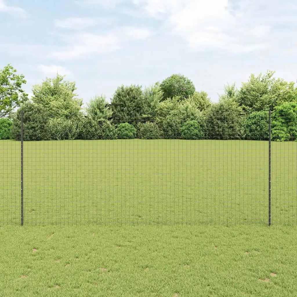 Palo della recinzione 11 pz Grigio 140 cm Acciaio CFW3365561