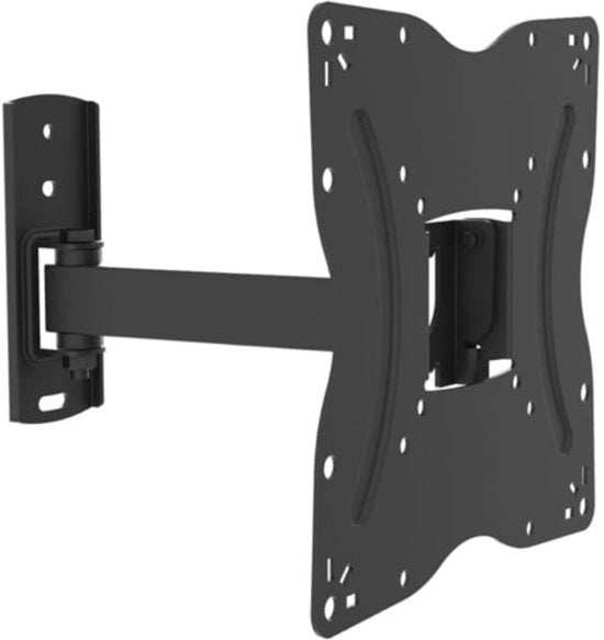 Supporto TV per muro, girevole e inclinabile per schermi da 17 a 42 pollici, monitor o TV curvi, peso massimo 25 kg, VESA 75x75 mm / 100x100 mm / 200x100 / 200x200 mm (nero)