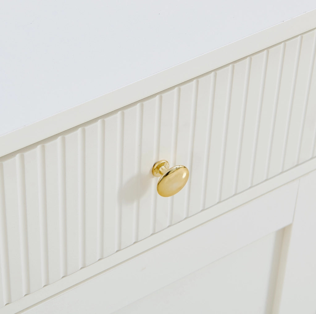 Credenza bianca 160 cm con 2 cassetti e 4 ante