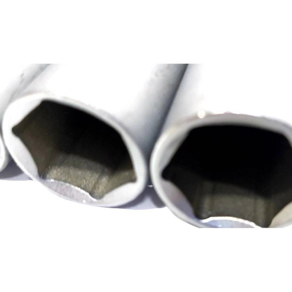 Trade Shop - Set Di Chiavi Bussola Lunghe Da 1/2 Chrome Vanadium 10 A 24 Mm 12 Pezzi Mr70253 -