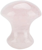 Pietra Gua Sha a forma di fungo - Quarzo Rosa - Massaggio facciale - Cristallo naturale - Disegno carino - Superficie liscia - Massaggiatore facciale