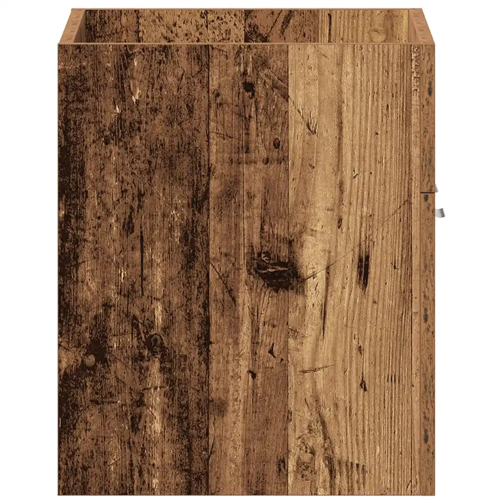 Mobile Lavabo Bagno Legno Antico 60x38,5x46 cm in Truciolato