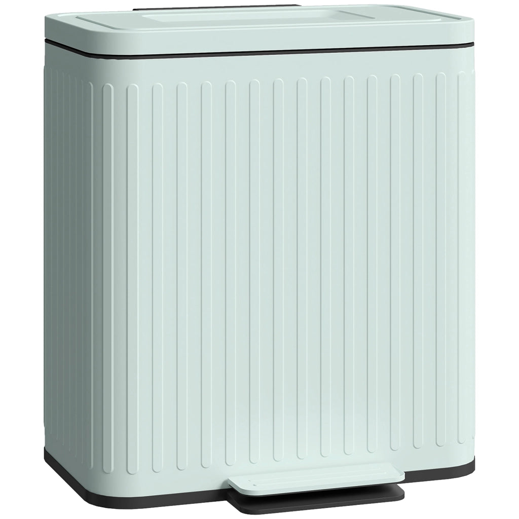 Cestino per la Raccolta Differenziata 2x20L ¨C Zephmum ¨C Verde Metallizzato