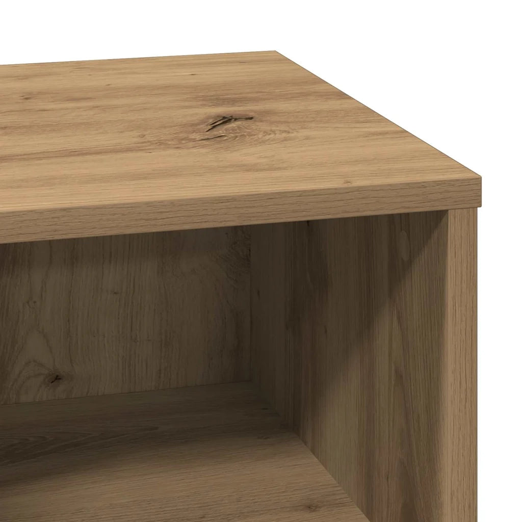 Set di 2 Comodini | Armadio da Notte | Mobiletto da notte Rovere artigianale 50 x 34,5 x 50 cm.