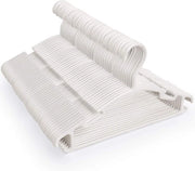 Kleerhangers in plastica per capi da bambino - Antiscivolo liscio - Bianco - 27,5 cm - 48 pezzi
