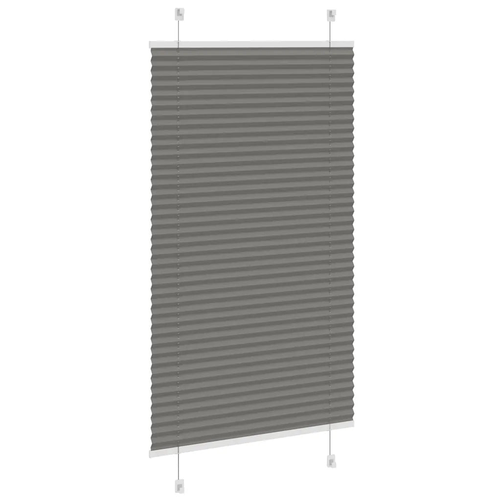 Tenda Plissettata Antracite 75x100 cm Larghezza Tessuto 74,4 cm 4015070