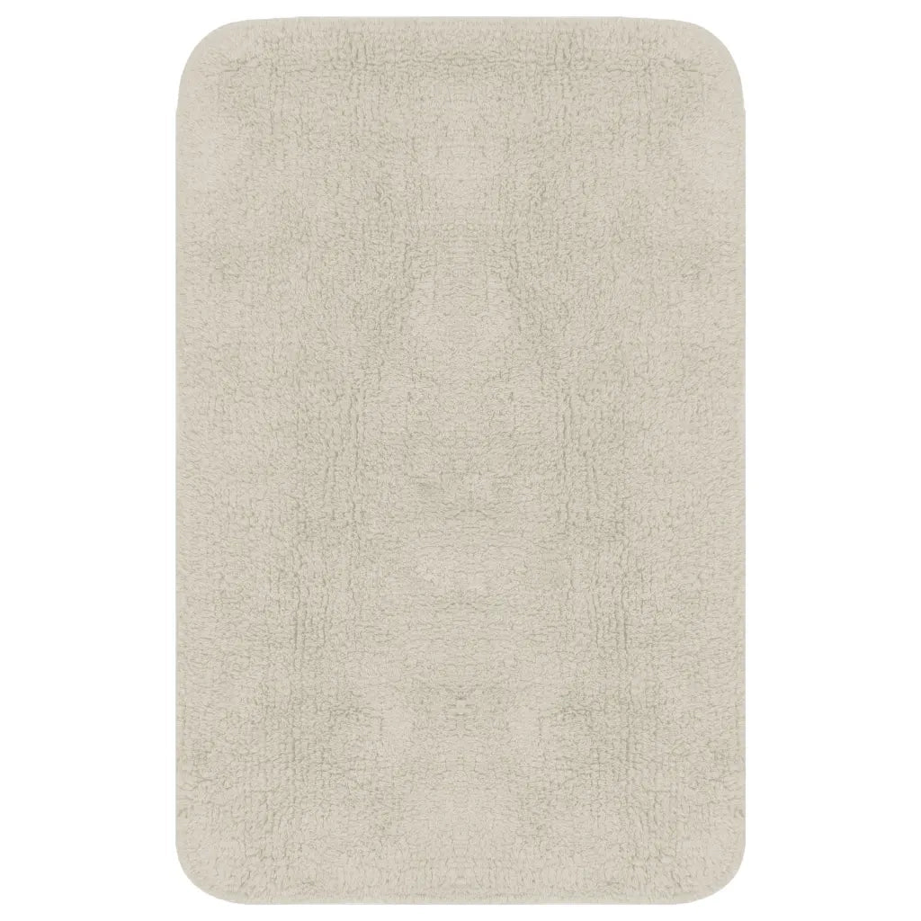 Set Tappetini per Bagno 3 pz in Tessuto Bianco CFW2640138