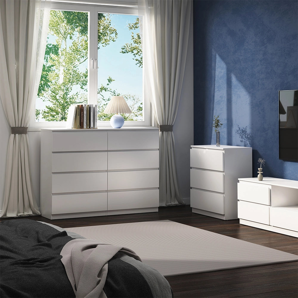 Vicco Cassettiera Bianco 39 x 101.5 cm