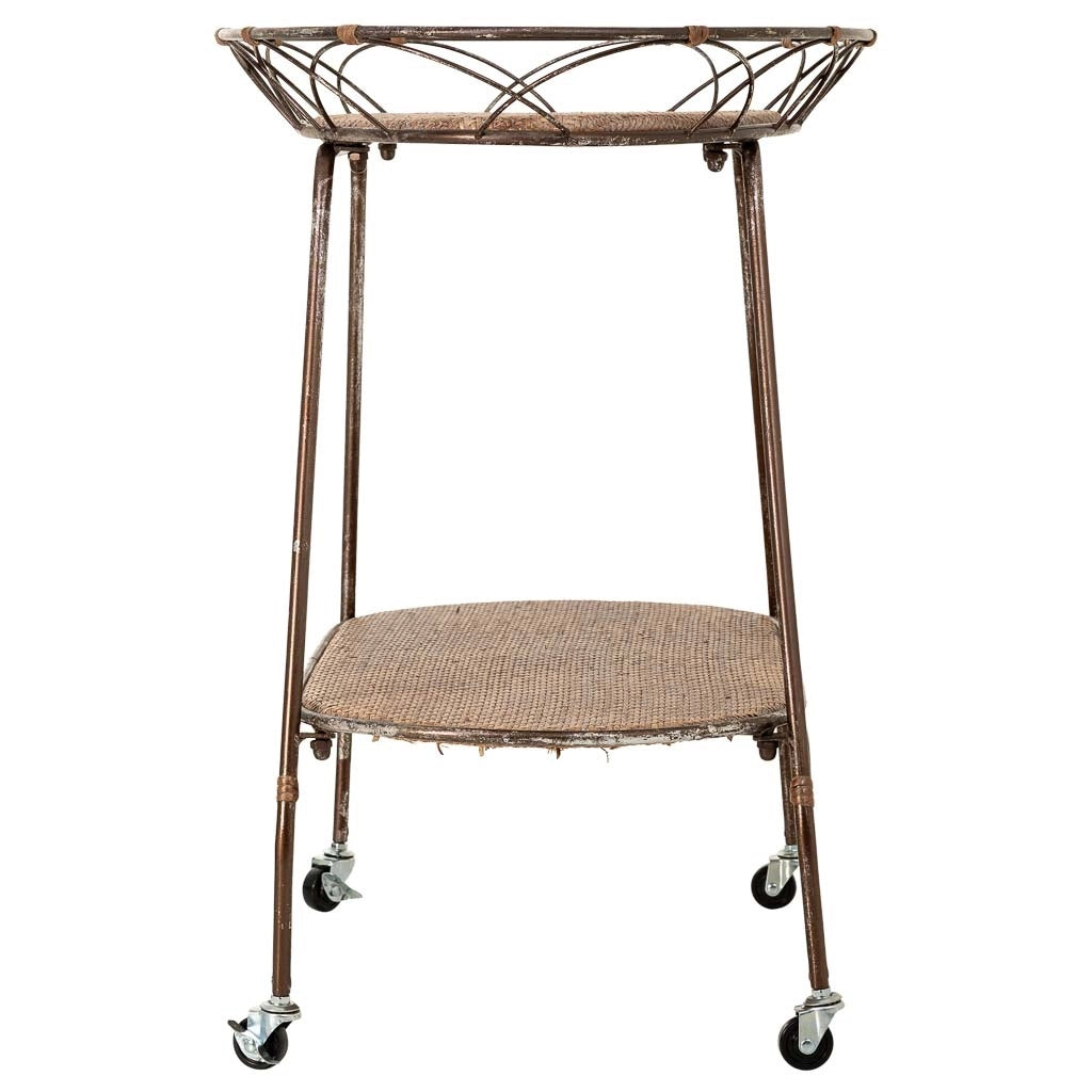 Scaffale espositivo in metallo marroni, 84,46x48,26x73,03h cm