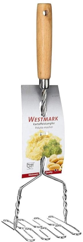 Stamper per patate classica - acciaio inossidabile - con maniglia in legno