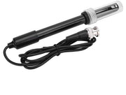 Sonda pH Professionale con Valutazione di Accuratezza - pH-Sonda in ABS - Raggio di Misura della Temperatura 0-80°C - Rango di Concentrazione pH 0-14 - Connettore BNC - Sensore pH