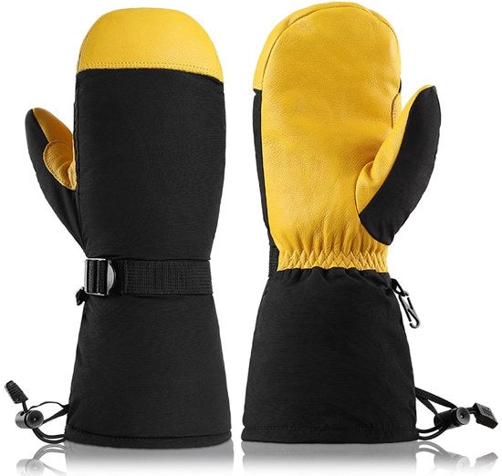 Manopole da sci XL, isolate, impermeabili, resistenti al ghiaccio, invernali, unisex manopole touchscreen calde per le mani