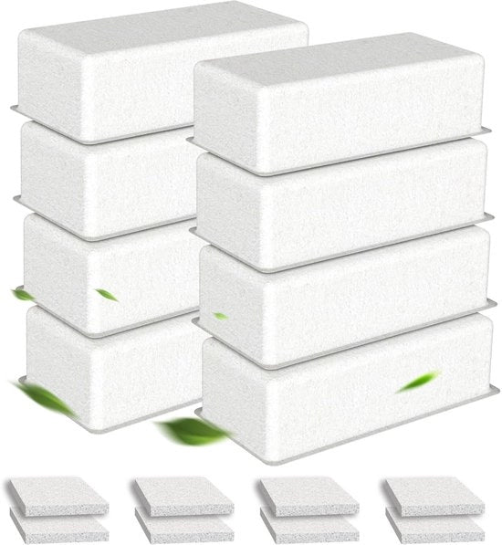 Pacchetto da 16 pezzi di filtri per fonte d'acqua per gatti per fonte d'acqua per gatti da 3,2L filtro di sostituzione da 4 mesi set di 8 filtri + 8 filtri a schiuma