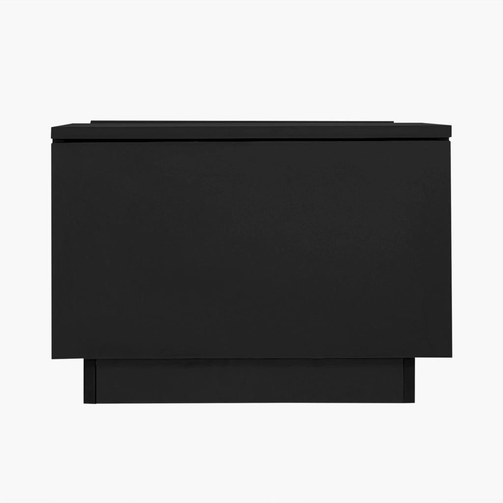Tavolino da Caff¨¨ con LED, Vetro e Cassetti ¨C Xylo ¨C Nero, 100x50x35,5 cm