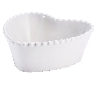 1 Pezzo Ciotola da Cucina in Ceramica Forma Cuore 23 x 23 x 8,5 cm