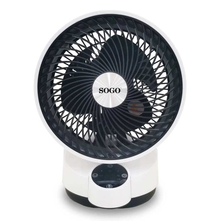Ventilatore circolatore aria 25 cm con telecomando, 50W 3 modalità vento e timer 12h, oscillazione automatica per casa - Sogo