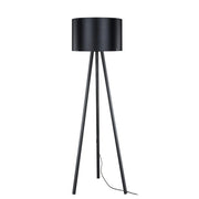 Lampada da terra treppiede e paralume nero Piko MDL5134