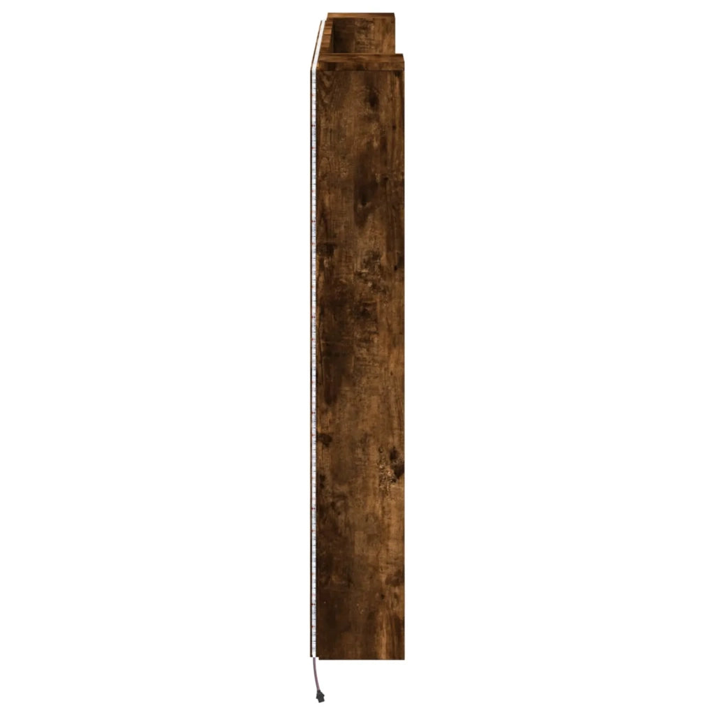 Testata con Mobile e LED Quercia Affumicata Legno multistrato 8006564