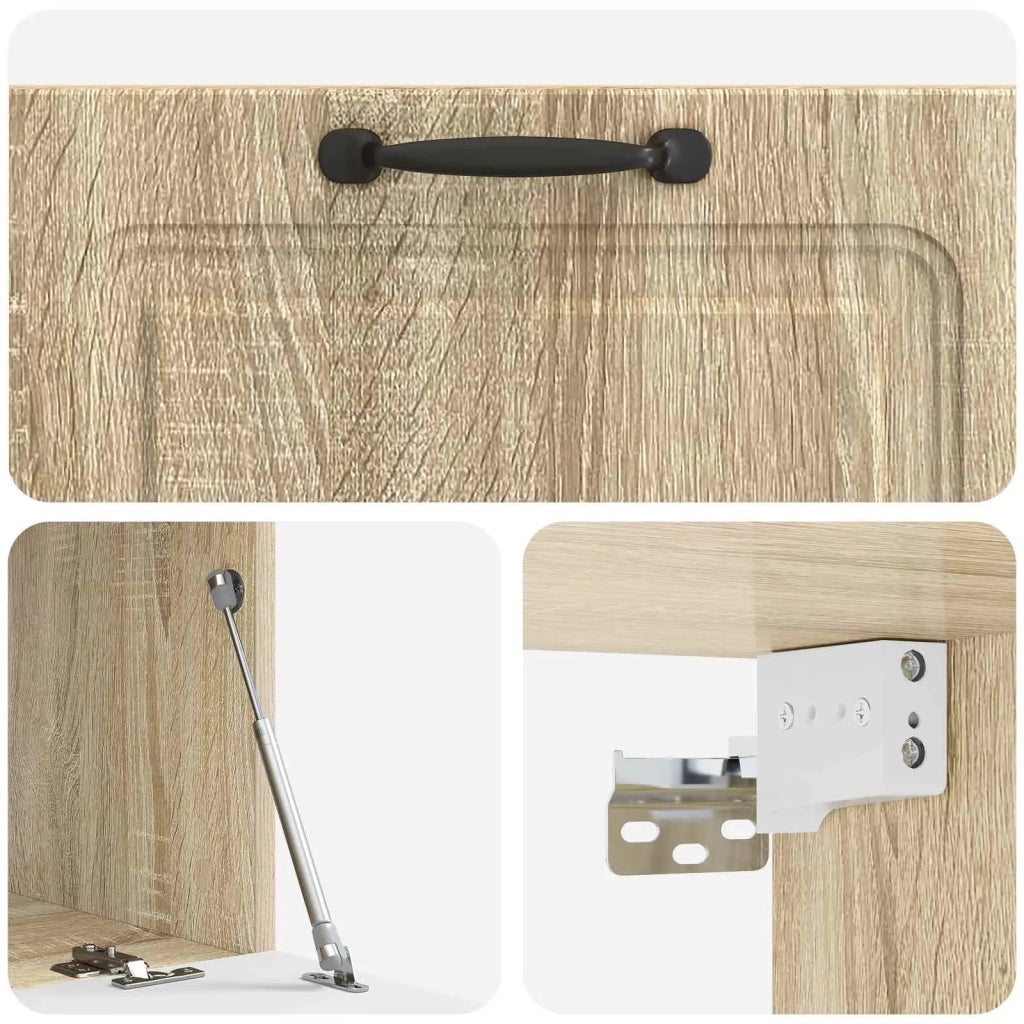 Mobile Porta TV da Muro Rovere Sonoma 78,5 x 41 x 30 cm