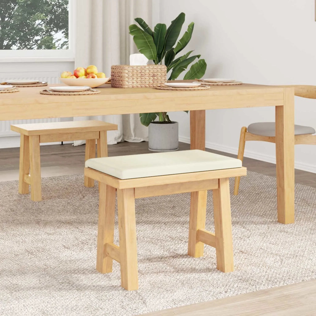 Cuscino per panchina corduroy Crema Profondità 35 cm 42043214