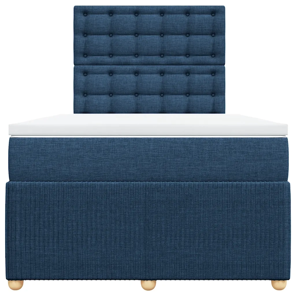 Giroletto a Molle con Materasso Blu 120x200 cm in Tessuto 3294343