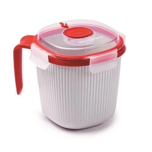 Snips 000847 Tempozero Contenitore per Microonde 0.70 L con Coperchio Ermetico e Valvola di Sfiato colore Bianco