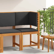 Sedia da patio-Sedia da Giardino con cuscino Marrone 50 x 50 x 91cm 628784