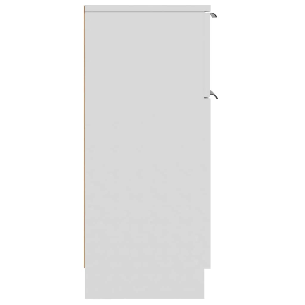 Buffet credenza cassettiera mobiletto mobile contenitore organizer per cucina soggiorno salotto 30 x 30 x 70 cm legno ingegnerizzato bianco 02_0030219